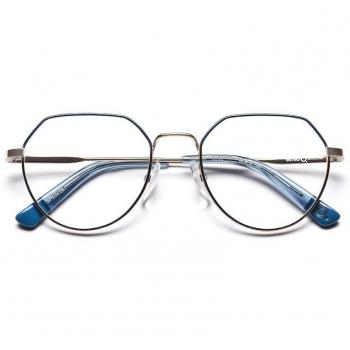 Etnia Barcelona Milu Kids SLBL Kids' Eyeglasses Silver Size 48 - Blue Light Block Available