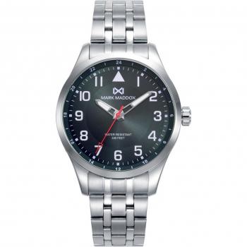 Mark Maddox - Reloj de hombre Mission con caja y brazalete de acero
