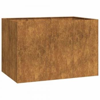 Rusty Weathering Steel Planter Box 120x80x80 cm