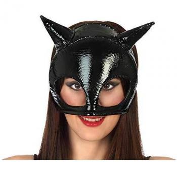 Atosa-50922 Máscara Gata, color negro, única