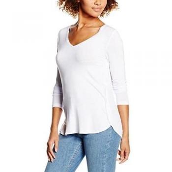 VILA CLOTHES VIGIRA L/S TOP-Camiseta de manga larga  Mujer    Blanco