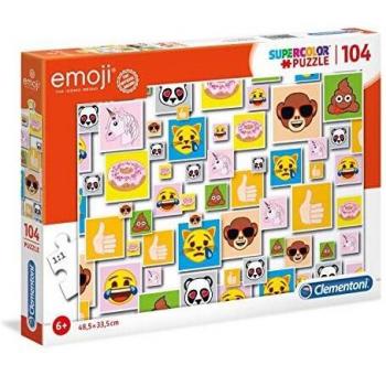 Clementoni- Emoji Puzzle, 104 Piezas, Multicolor