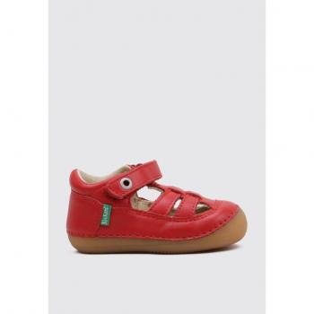 Kickers SUSHY Sandalia Plana bebé niño (hasta talla 30) Rojo