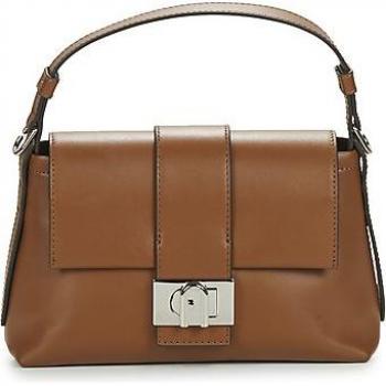 Furla Charlie S Shoulder Bag Women's Leather Satchel in Brown - Size: One-Size