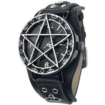 etNox Time Pentagramm Unisex Relojes Standard, Cuero imitación, aleación Zinc,