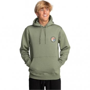Sudadera con capucha Billabong Rockies de hombre en verde oscuro, talla XL