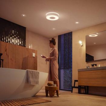 Philips Hue Xamento M White and Color Ambiance Smart Ceiling Light IP44 with Bluetooth and WiFi 38.1cm