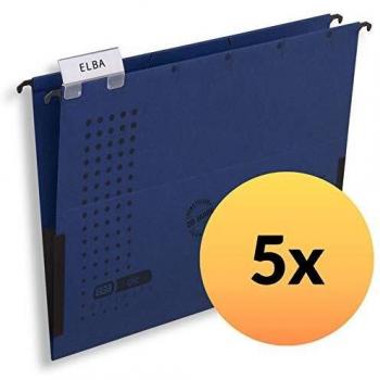 Bolsa Colgante Chic ULTIMATE A4, 230 g/m², Azul Oscuro, Pack de 5