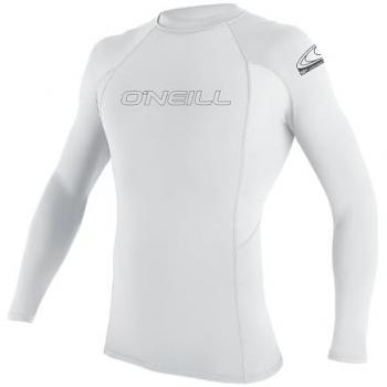 Camiseta de Manga Larga O'Neill Basic Skins Rash Guard con Protección UV para Hombre, Color Blanco, Talla Extra-Small