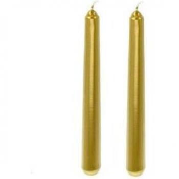 Set 2 velas Prices London oro 25 cm