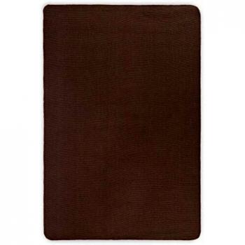 vidaXL Alfombra de Yute con Reverso Latex 160x230cm Marrón Oscuro Decoración