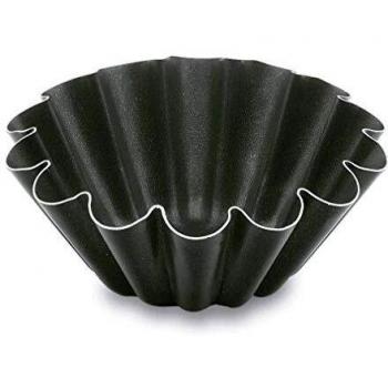 Lacor Flanero Rizado Movil Aluminio Antiadherente, Material, Negro, 10 Ø