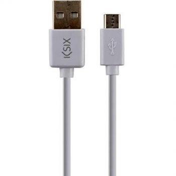 Cable de 1 m, Conectores USB y Micro USB, Blanco
