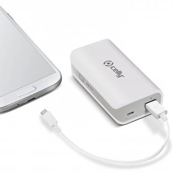 Celly PB4000WH - Estación de carga 4000 mAh, multicolor