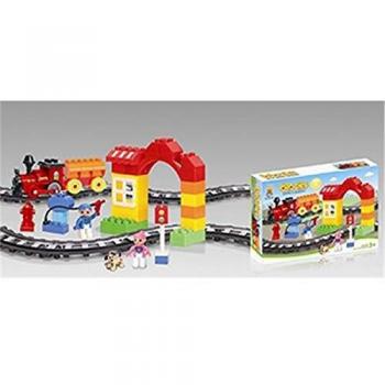 ALFABEST Tren CONSTRUCCIÓN Infantil 13 CM C/Sonido 47 Piezas