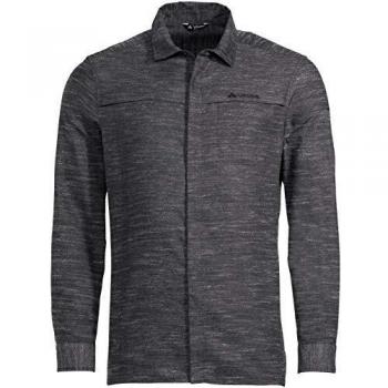 VAUDE Mineo Longsleeve Shirt Camiseta de Manga Larga para Hombre, Phantom Black, Medium