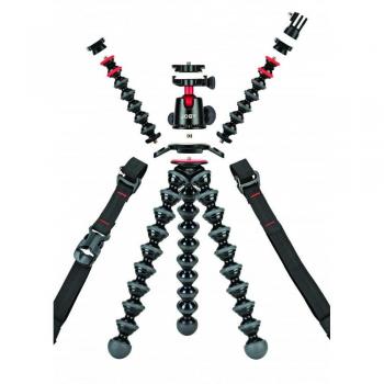 JOBY GorillaPod Rig, for Cameras, Action Cams, LED Lights, Flexible Tripod for Photography, Content Creation, Vlogging, Live Streaming, Tik Tok - Black JB01522-BWW