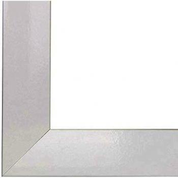 Marco de foto, Marco de cuadro, marcos de imagen CAPRY, 14x112 cm o 112x14 cm in BLANCO BRILLANTE, con vidrio normal de plástico
