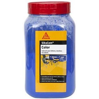 Colorante en polvo SikaCem para cemento, cal y yeso - Azul - 700g