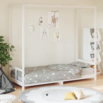 Estructura de cama para niños madera de pino blanco 80x200 cm vidaXL