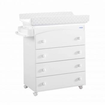 Micuna - Bañera Blanco Lunares Beige Micuna Blanco 49 x 79 x 93 cm.