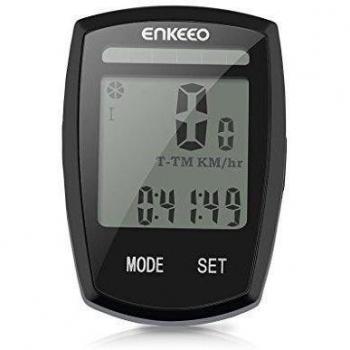 Enkeeo Voyage - Ciclocomputador Inalámbrico Solar, cuentakilómetros digital Con panel solar