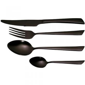 Juego de Cubiertos 16 Piezas Acero Inoxidable Negro Delta Black Jean Dubost