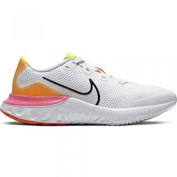 Nike Renew Run (GS), Zapatillas para Correr Unisex niños, White Black Platinum Tint Pink, 38 EU