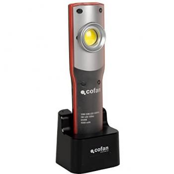 Linterna de Taller Recargable COB LED 10W 6500K con Puerto USB