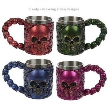 Decorative Metallic Mini Skull Tankard