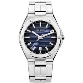 Michel Herbelin Cap Camarat Automatic Men's Watch - Blue Dial, Stainless Steel Bracelet