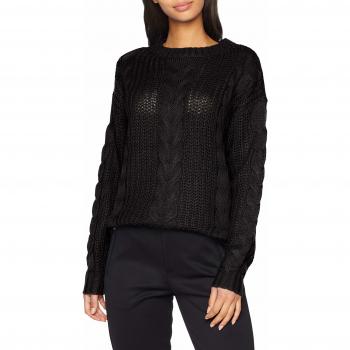 Vero Moda Vmalpine LS O Neck Blouse BF, suéter para Mujer, Negro Black, 38