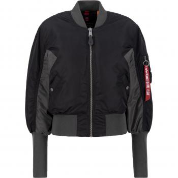 Alpha Industries Women's MA-1 Cyber Bomber Jacket - Black Regular Fit