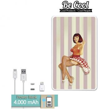 Becool® - Batería Externa Power Bank 4000 mah + Gratis 1 cable USB-MicroUsb