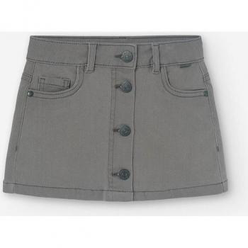 Falda de niña vaquera corta con cierre de botones Boboli Denim Stretch