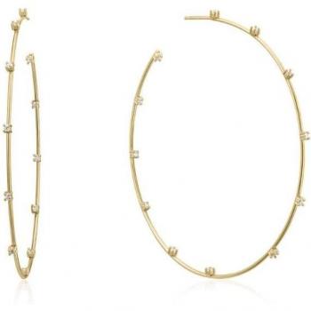 Pendientes de aro Ear Candy Saba bañados en oro amarillo 18k