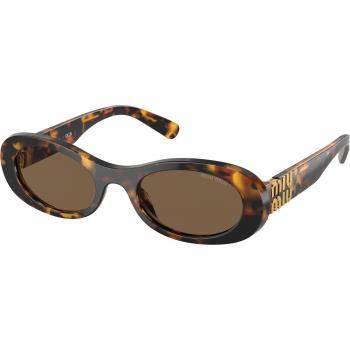 Miu Miu MU06ZS VAU06B Women's Sunglasses Size 50 Donna Rotonda Havana