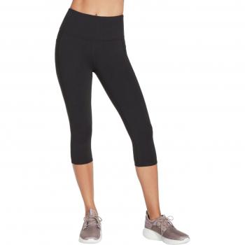 Skechers Go Walk High Waist Capri Shorts Negros para Mujer