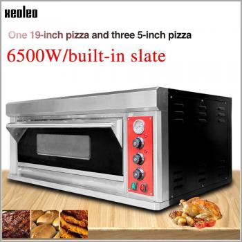 Horno Eléctrico Comercial de Acero Inoxidable para Pizza y Pan, Capacidad 16 Pulgadas, Ideal para KFC, Panini, Galletas, Pollo y Pasteles