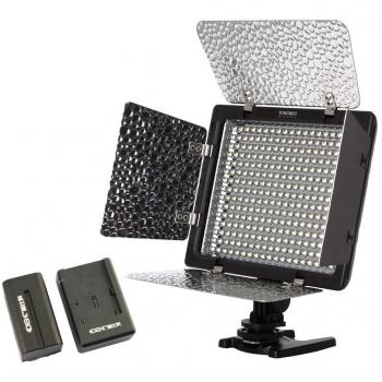 Yongnuo YN-300 LED de iluminación de regulación de vídeo luz de la lámpara SLR cámara DV videocámara con batería y cargador