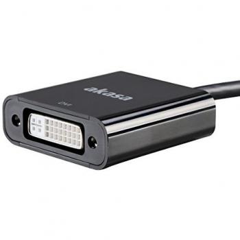 Adaptador Akasa DisplayPort a DVI 1080p, 20cm, Conversor Pasivo