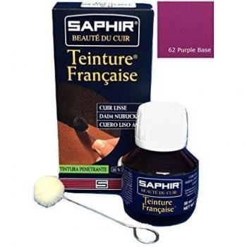 Tinte Francés Saphir para Cuero Liso y Nobuck 50ml - Base Púrpura 62