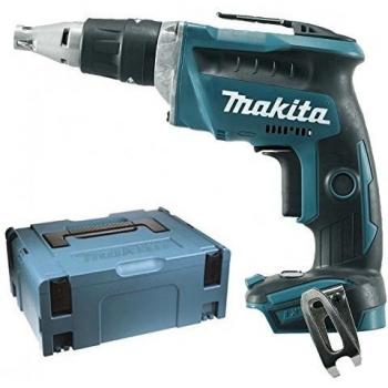 Makita DFS452ZJ DFS452ZJ-Atornillador bl 18v con makpac, 1 W, 18 V, Negro