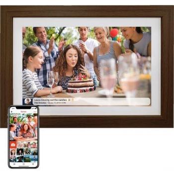 Marco Digital Denver PFF-1042DW Photoframe 10.1 Dark Wood con Wifi
