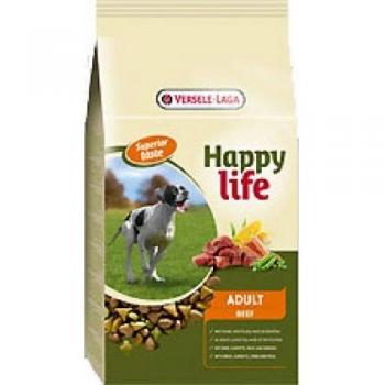 Saco de Croquetas para Perros Adultos Happy Life con Carne de Res 3 kg