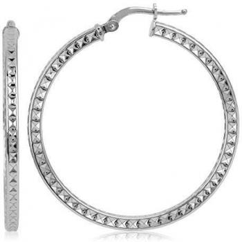 Córdoba Jewels | Pendientes en plata de ley 925 con diseño Aros Planos Silver