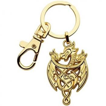 Llavero Emblema Targaryen La Casa Del Dragón Juego De Tronos - Características: diseño detallado del emblema de la casa Targaryen, material metálico resistente, tamaño compacto ideal para llaves o