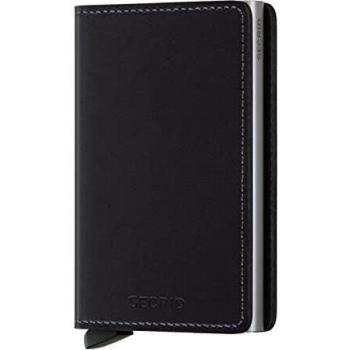Secrid Cartera Delgada de Cuero Negro, Caja de Tarjeta Segura RFID