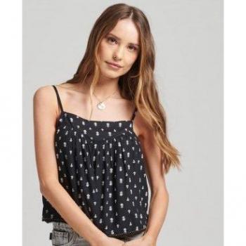 Camiseta Superdry Vintage Embellished para mujer con detalles decorativos