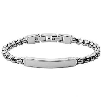 Pulsera de Hombre Fossil JF03919040 - Brazalete de Acero Inoxidable con Diseño Moderno